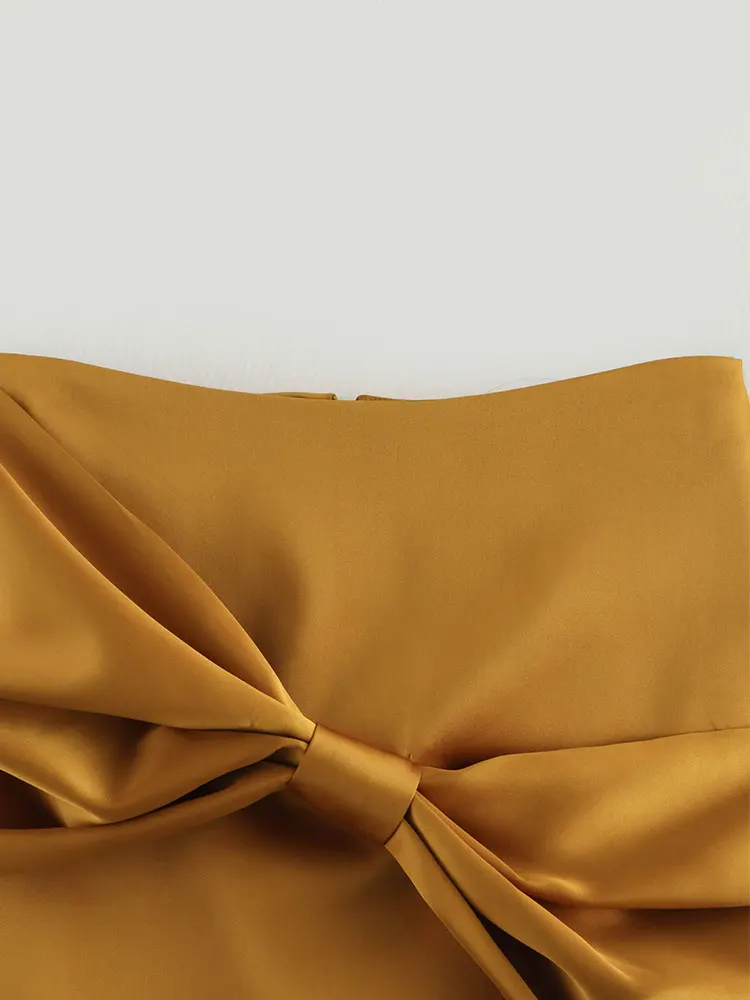 TRAF 202 весенние мини-юбки с бантом-бабочкой для женщин короткие юбки женская мода