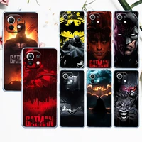 cool superhero batman for xiaomi mi 12 12x 11 11t 11i 10t 10 pro lite ultra 5g 9t 9se a3 transparent soft tpu phone case