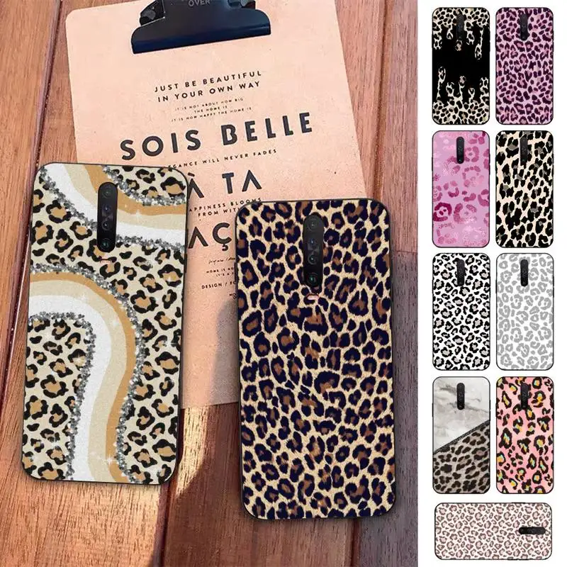 

Leopard print Phone Case for Redmi 5 6 7 8 9 A 5plus K20 4X S2 GO 6 K30 pro