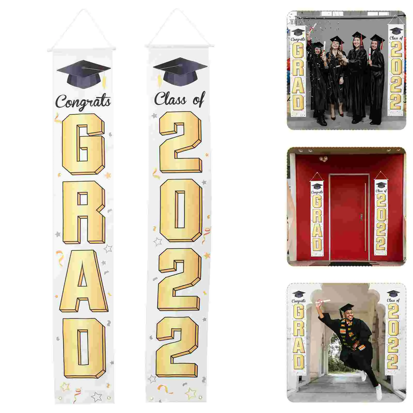 

1 пара выпускных знаков для крыльца, передние технические украшения для выпусквечерние вечера, для школы, 2022 выпускной