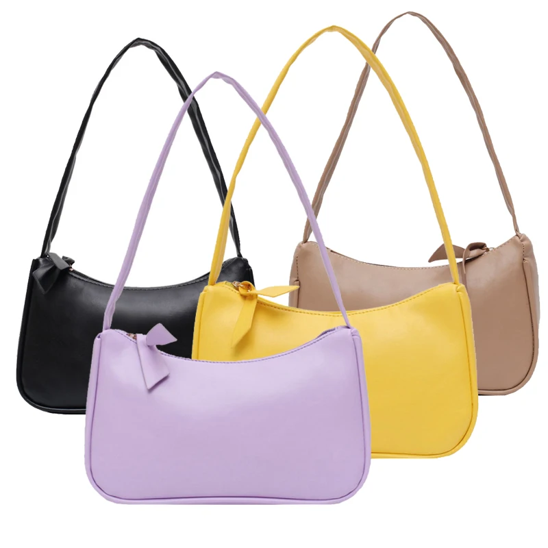 

Fashion Retro Solid Color Handbag Ladies Casual Mini Shoulder Bag Simple and Versatile Zipper Lightweight Handbag