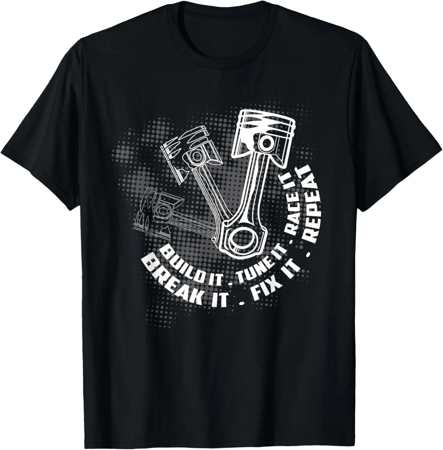Build It Break Повторите забавную мужскую футболку Street Drag Racing в подарок