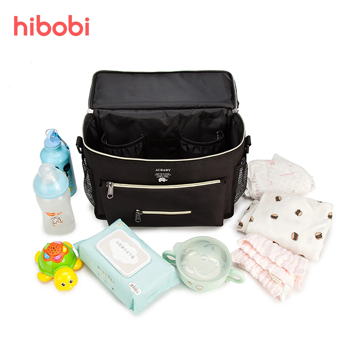 hibobi Waterproof Mummy Bag Oxford Diaper Bag Large Capacity Mommy Travel Bag Maternity Mother Baby Stroller Bags Organizer