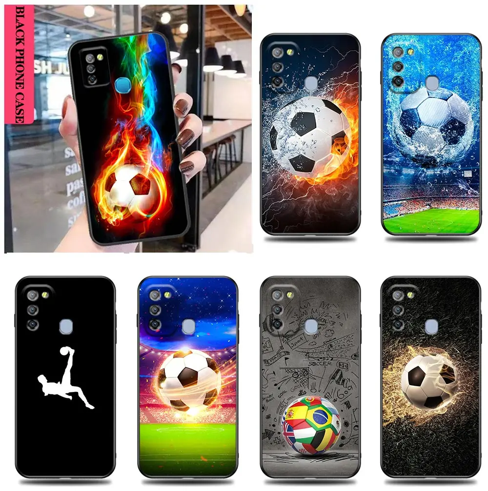 

Sport Football Soccer Ball Funfas Case for Tecno Infinix Hot Note 8 9 10 10i 10S 11 11S 7 8i S5 SMART 4 5 6 POVA2 Pro AIR Cases