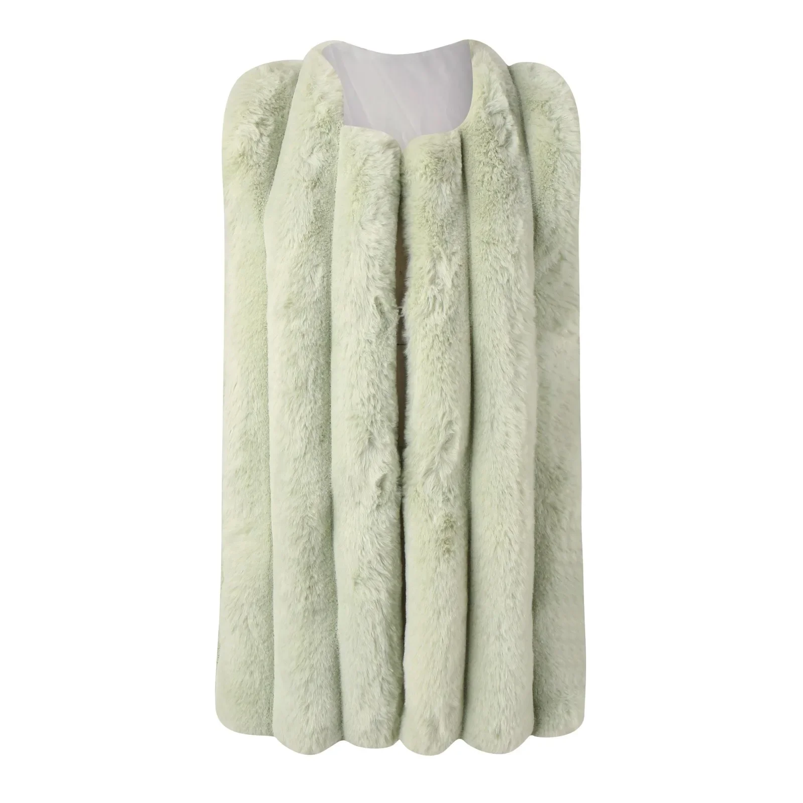 Жилеты меховой теплый безрукавка женский белый жилет на молнии Тедди зимняя