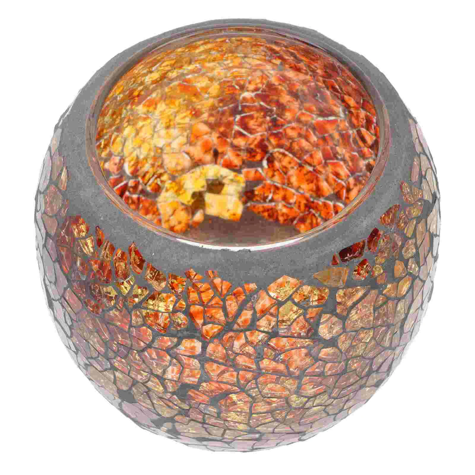 

Mosaic Holder Pattern Glass Candleholder Wedding Holders Cup Decorations Tables Candlestick Stand Crystal