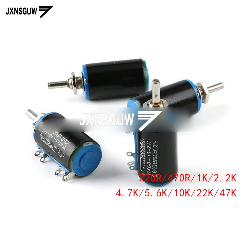 

5 шт. WXD3-13-2W 220R 470 евро 1K 2,2 K 4,7 K 5,6 K 10K 47K прецизионный многооборотный потенциометр