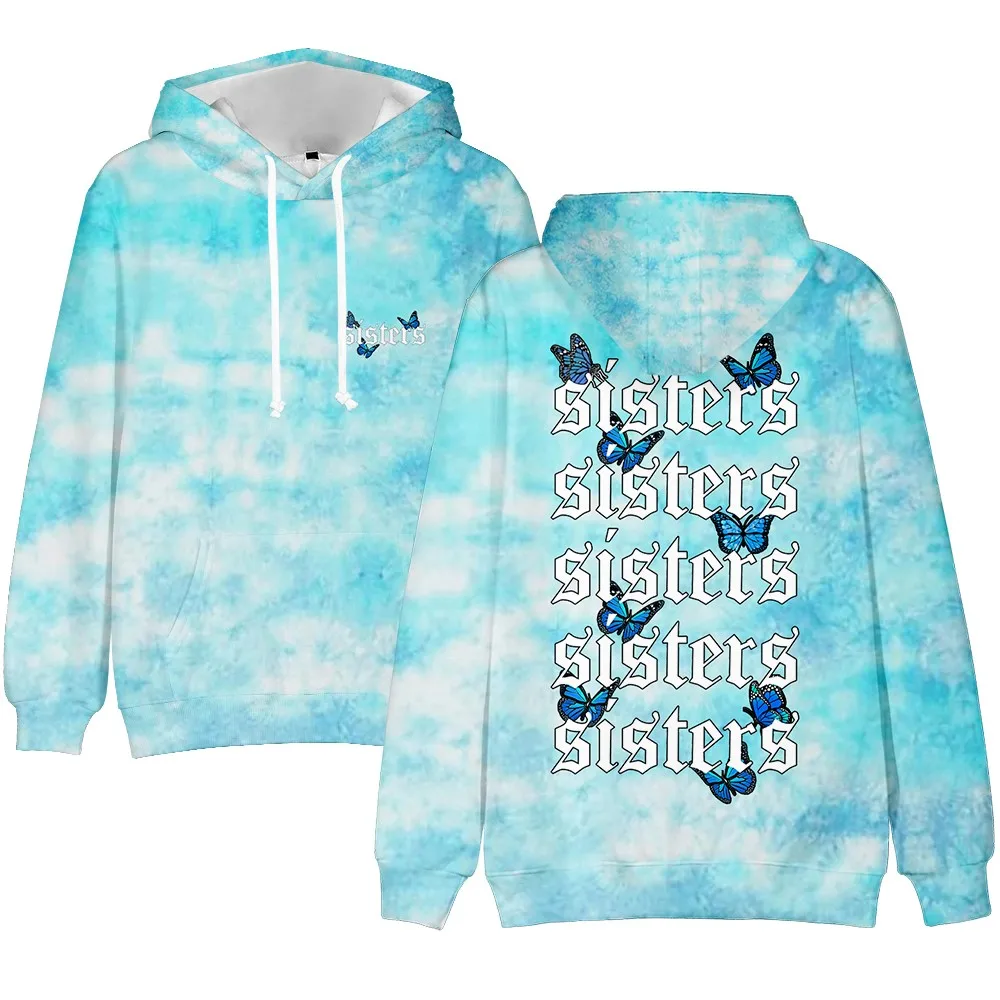 

Women Y2k Hoodies Hip Hop Butterfly Tie Dye Printed Sweatshirt Harajuku Streetwear Hoodie Punk Oversized Autumn Casual Clothes