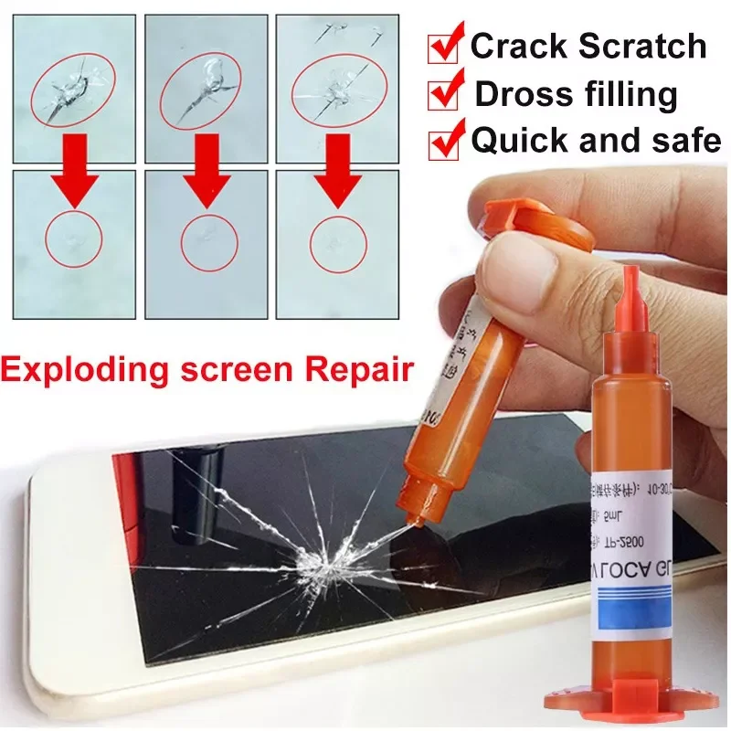 

NEW2022 5ml UV Glue Optical Clear Adhesive UV Glue Cell Phone Repair Tool for Mobile Phone Touch Screen Repair glue mobile repai