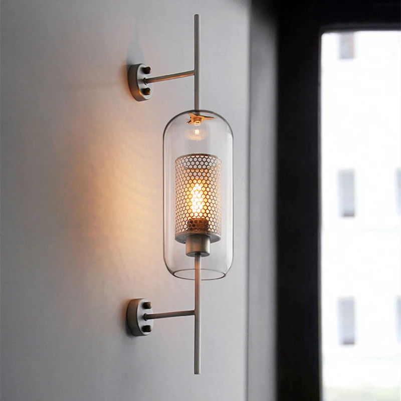 

Industrial Modern Wall Lamp For Living Room Bedroom Nordic Home Decor Retro Bedside Wall Lights Bathroom Fixtures Mirror Light