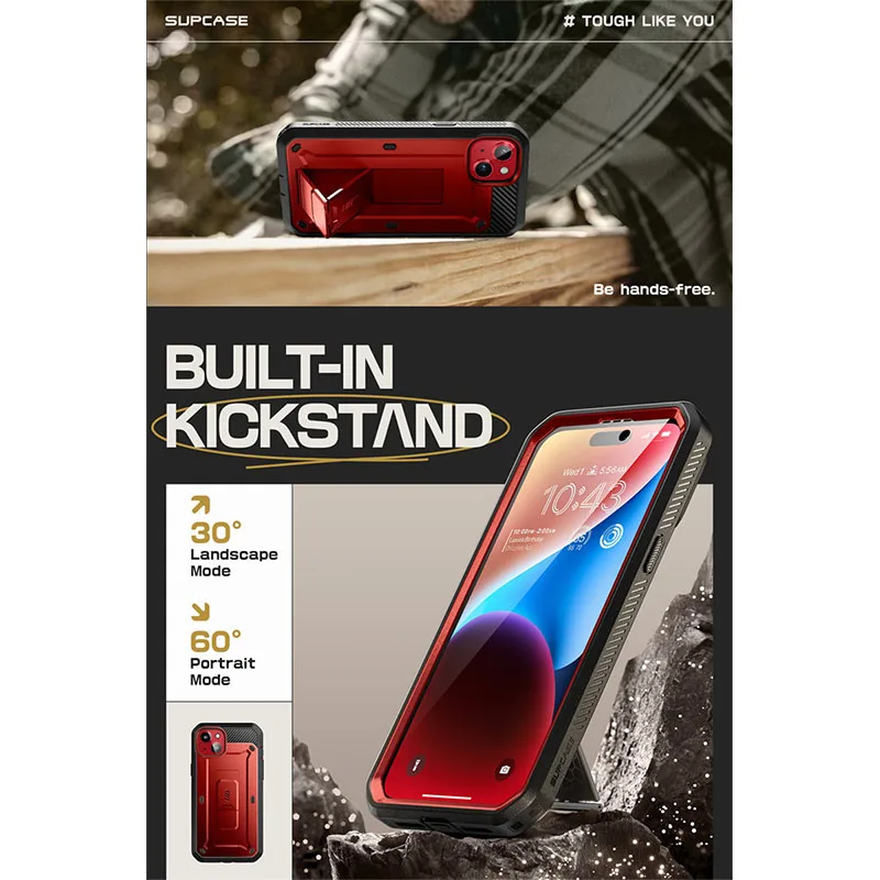 SUPCASE для iPhone 15 чехол 6 1 дюйма (выпуск 2023 года) UB Pro полноразмерный Прочный