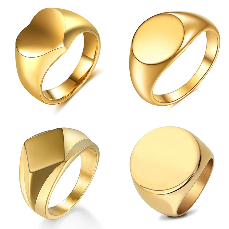 

Korean Version of Ins Net Red Personality Simple Fashion Glossy Diamond Titanium Steel Bare Body Ring Gold Silver Black Ring