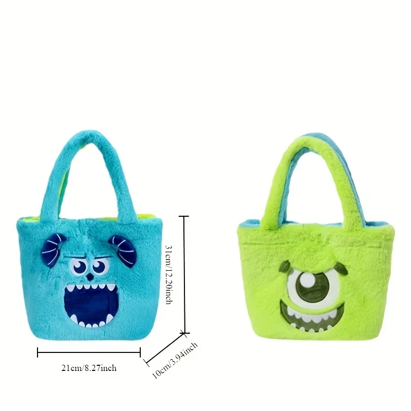 Сумка-тоут плюшевая на плечо с рисунком Винни-Пуха