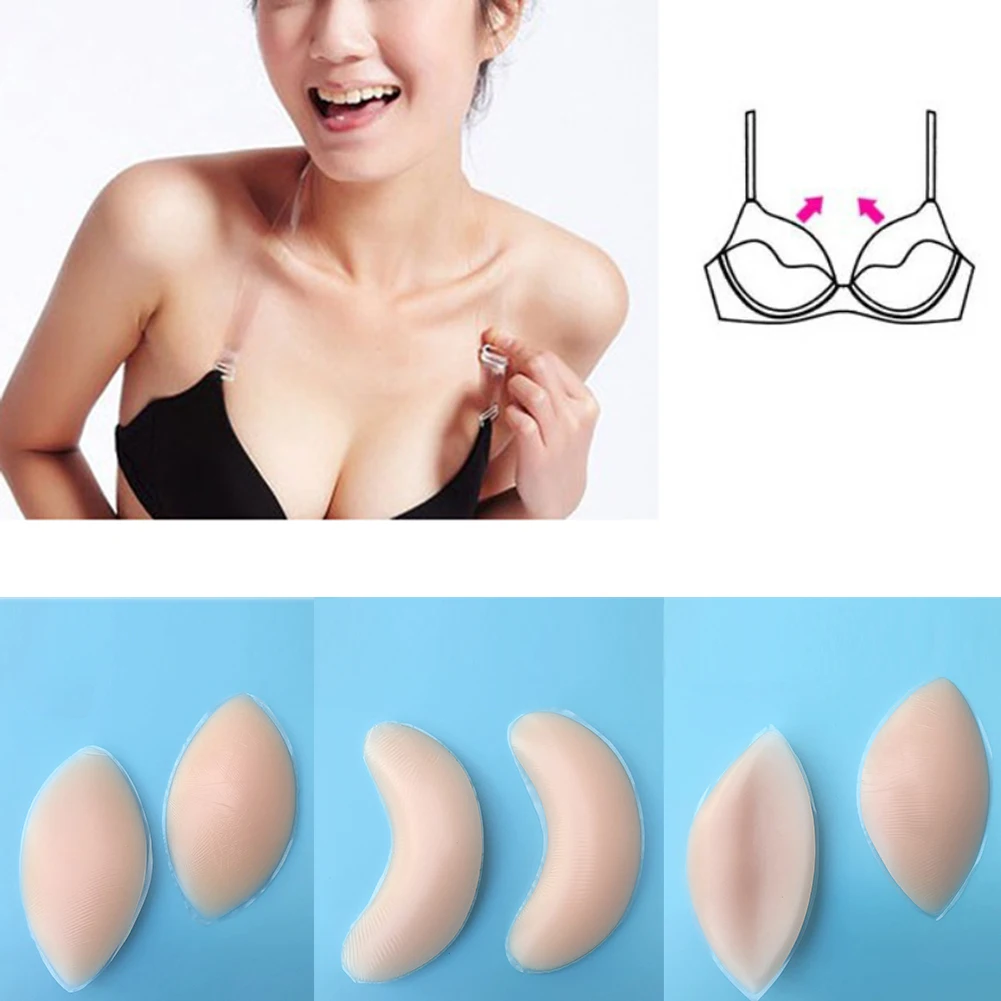 

Various Type Silicone Bra Pads Women Magic Push Up Swimsuit Bra Insert Pads Reusable Silicone Bikini Bra Enhancers Pads Inserts