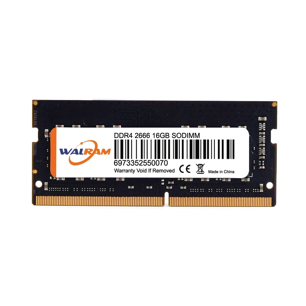  Walram DDR3L 1.35V DDR4 1.2V RAMS Memoria 4GB 8GB 16GB 32GB Laptop Ram 1333 1600 1866 2400 2133 2666 3200 Sodimm Notebook Memory 
