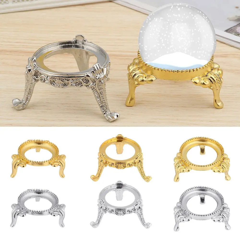 

European Style Crystal Ball Holder Glass Sphere Base Egg Support Metal Display Stand Photography Props Desktop Ornaments Gift