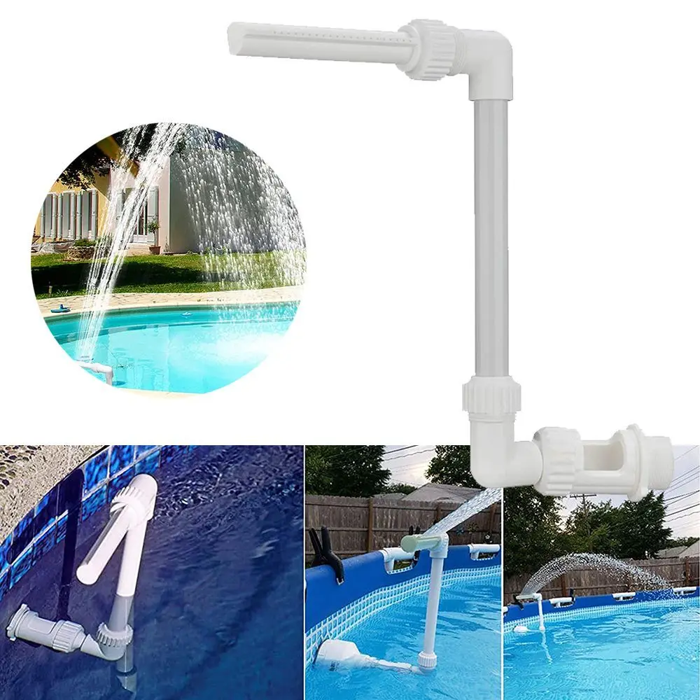 

Garden Durable Swimming Pool Above Ground Pool Fountain Pool Head Waterfall Fountain Fountain Tube