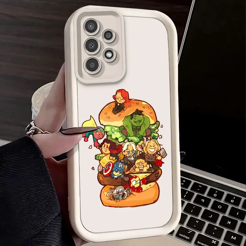 Мини тренд из аниме Marvel для Samsung A73 A71 A54 A53 A52 A51 A33 A32 A21S A14 A13 A12 A03 A04 A05 чехол телефона