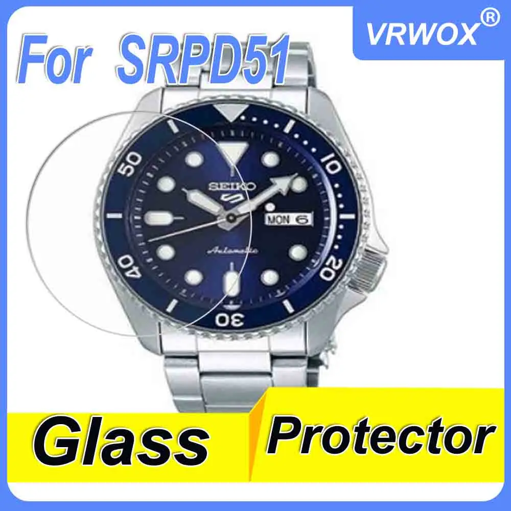 

3Pcs Glass Protector For Seiko SRPD61 SRPD51 SRPD53 SRPD65 SRPD55 SRPD76 SRPD46 SRPD09 71 SRPD63 9H Tempered Screen Protector