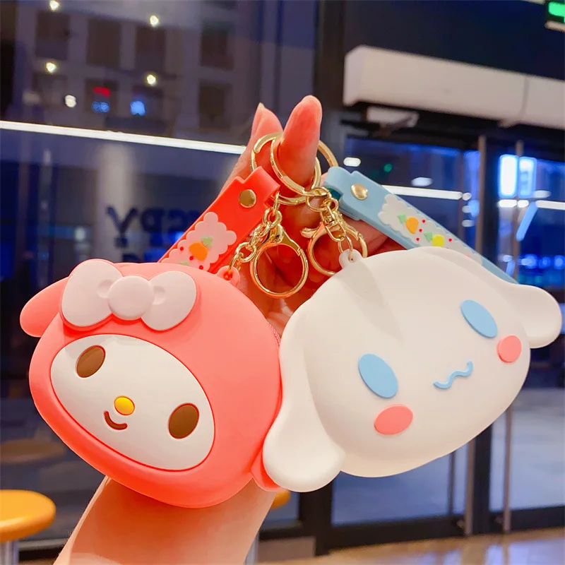 

Kawaii Sanrio брелок милый мультфильм Kuromi Hello Kitty My Melody силиконовый Super Mario Bros кошелек сумка школьный портфель декоративный подарок