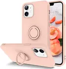 Чехол из жидкого силикагеля с кольцом-держателем для телефона Samsung Galaxy A32 A52 A72 A51 A71 4G  A50 A70 A10 A20 A30 A30S A50S, чехол