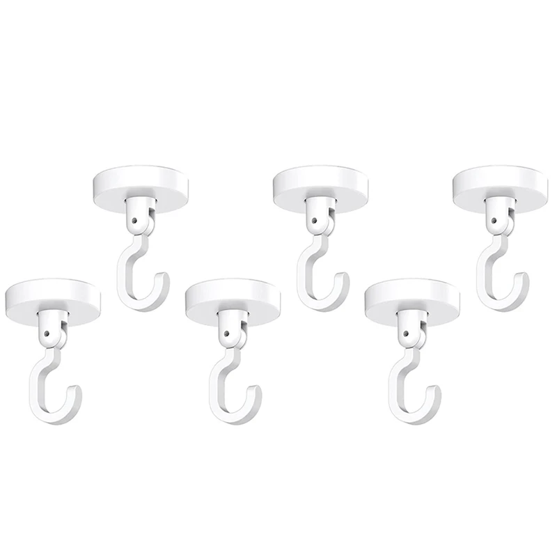 

Strong Bonding Ceiling Hook (Pack of 6) Wall Hook Shower Hook [Not Damaged] [Heavy Duty]
