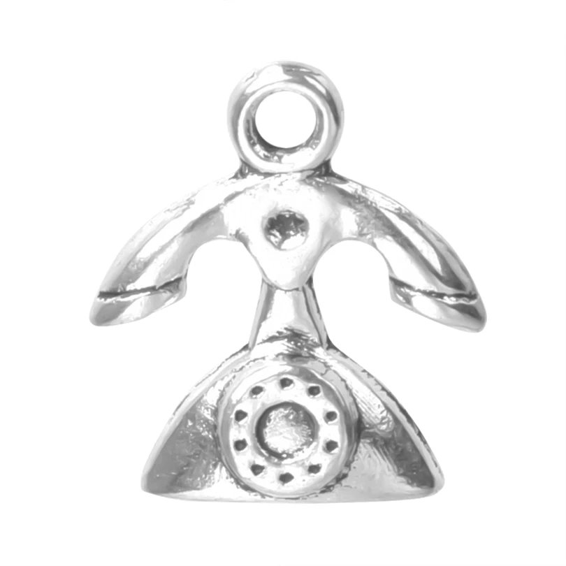 

Подвеска для ожерелья, серег, браслета, серебристого цвета, 35 шт./лот