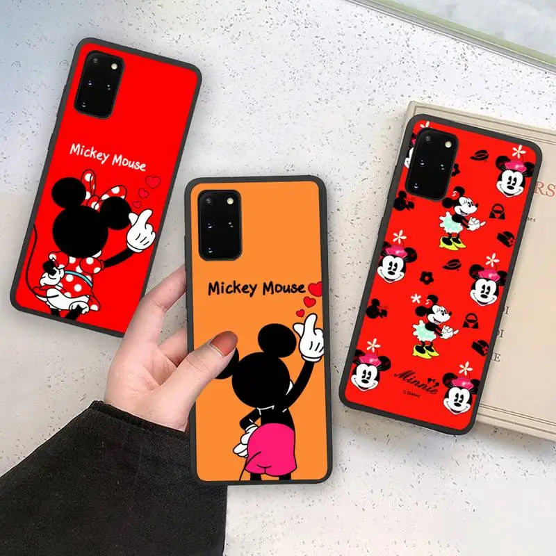 

Bandai Disney Cute Mickey Mouse Phone Case Soft For Samsung Galaxy Note20 ultra 7 8 9 10 Plus lite M21 M31S M30S M51 Cover
