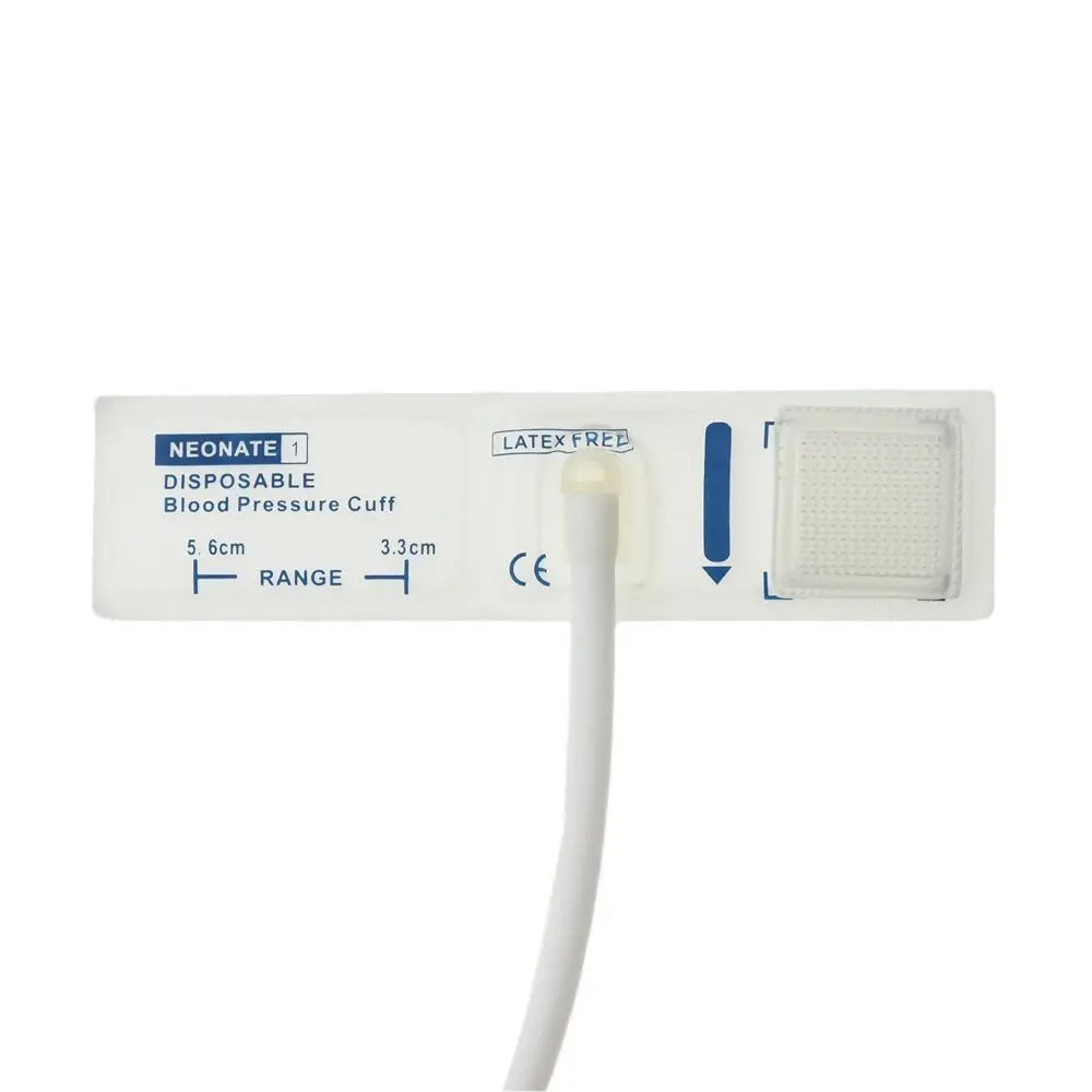 

Neonate Measuring Tool of Monitor Tpu Coat Blood Pressure Cuff Single Tube Disposable White Cuffs Nibp Cuff