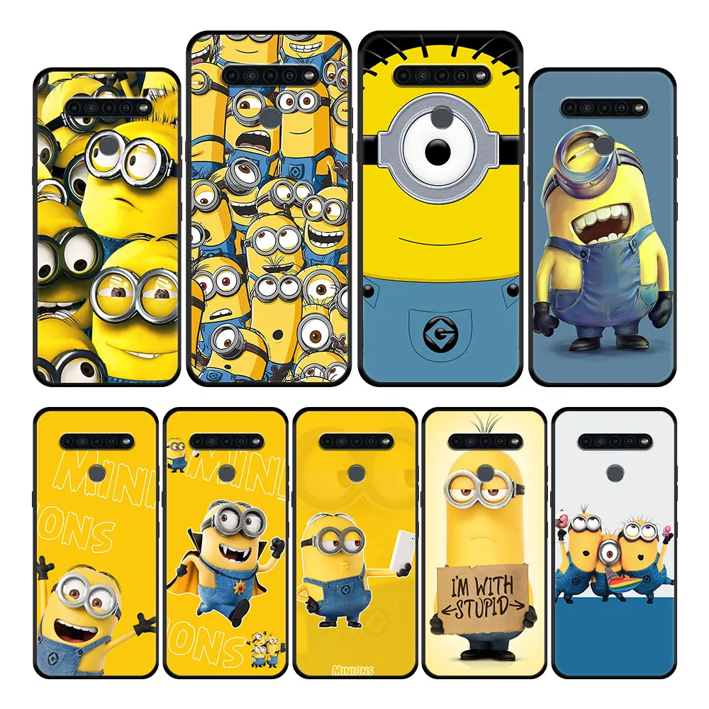 

Minions Cartoon Soft Case Cover for LG G7 G8 ThinQ Q61 K42 K41s K50 K61 G6 K62 K92 5G Q52 K51s K50s K71 Capinha Celular