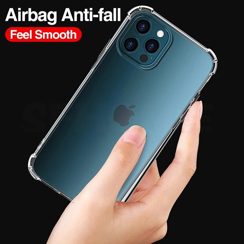 Прозрачный противоударный чехол для телефона iPhone 13 12 11 14 Pro Max XS Max X XR 8 7 6 Plus SE 2020 12 13 14 Pro, силиконовый чехол, задняя крышка (art.: 3920bdda092a2) - 3920bdda092a2