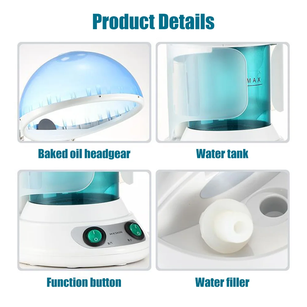 2 In 1 Hair Facial Steamer Air Humidifier Hot Nano Mist Moisturizing for Facial Sauna Hydration Skin Care Home Salon Vaporizador images - 6