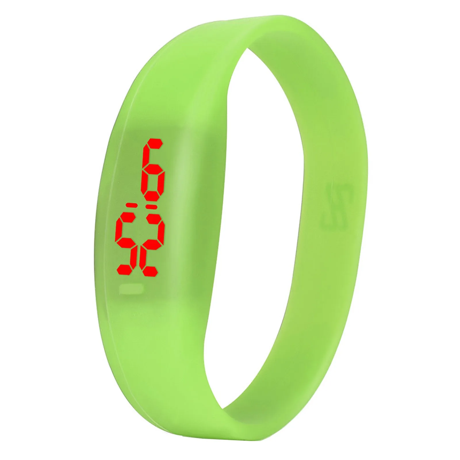 Светодиодные цифровые наручные часы унисекс с силиконовым ремешком модные
