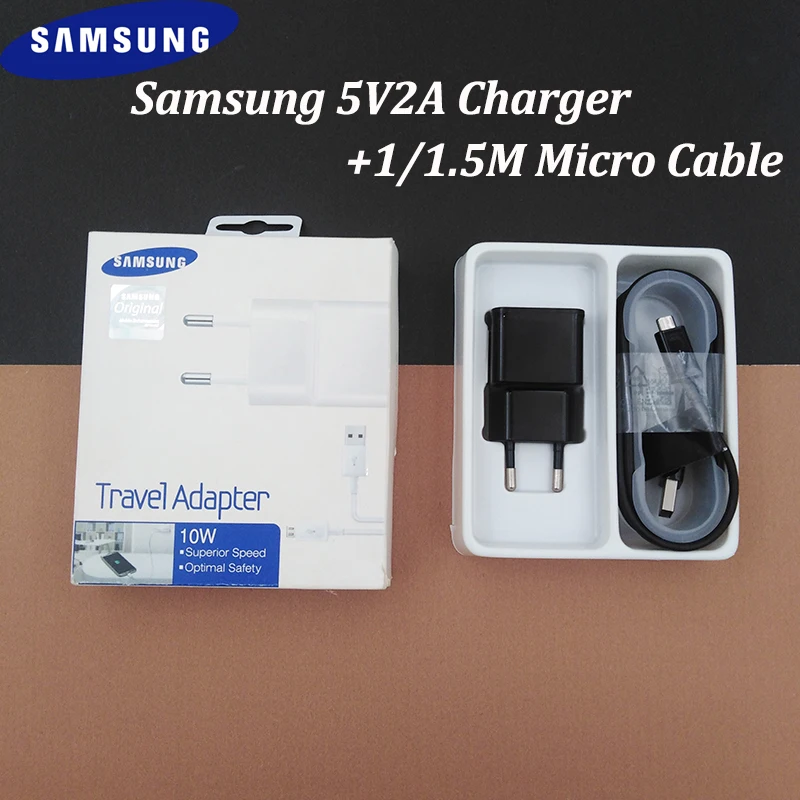 Оригинальное зарядное устройство Samsung 5V2A адаптер с европейской вилкой 1/1 5 м