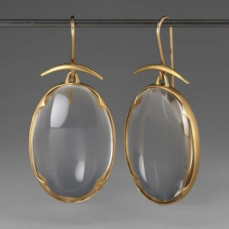 

Exquisite Fashion Gemstone Drop Earrings Hook Vintage Drop Drop Earrings Jewelry