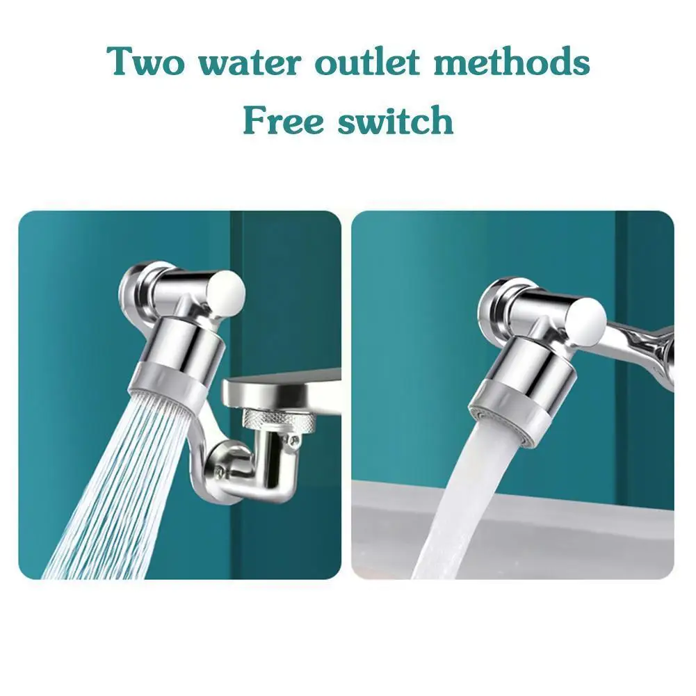 

1080 Degree Universal Splash Filter Faucet Spray Head Tap Nozzle Flexible Spraye Tap Extender Basin Wash Kitchen Adapter Fa N7X5