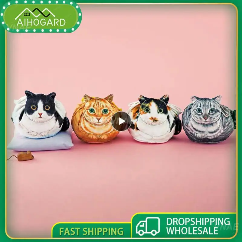 

Beauty Bag Dustproof High Capacity Cosmetic Cat Shape Large Capacity Cosmetic Box Dust Bag Home Storage Multifunctional Travel