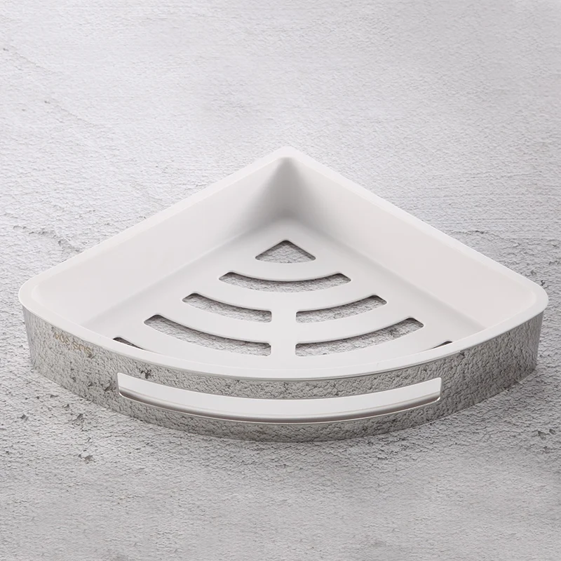 

2Pcs Corner Bathroom Shelves Without Drilling, 304 Stainless Steel Corner Shower Shelf, Glued Or Screwed