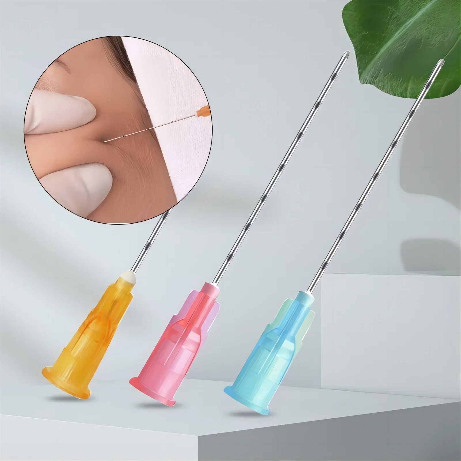 10 шт. заводская канюля с тупым кончиком тупые тонкие микроиглы для пирсинга