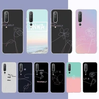 love yourself you never walk alone phone case for samsung s21 a10 for redmi note 7 9 for huawei p30pro honor 8x 10i cover