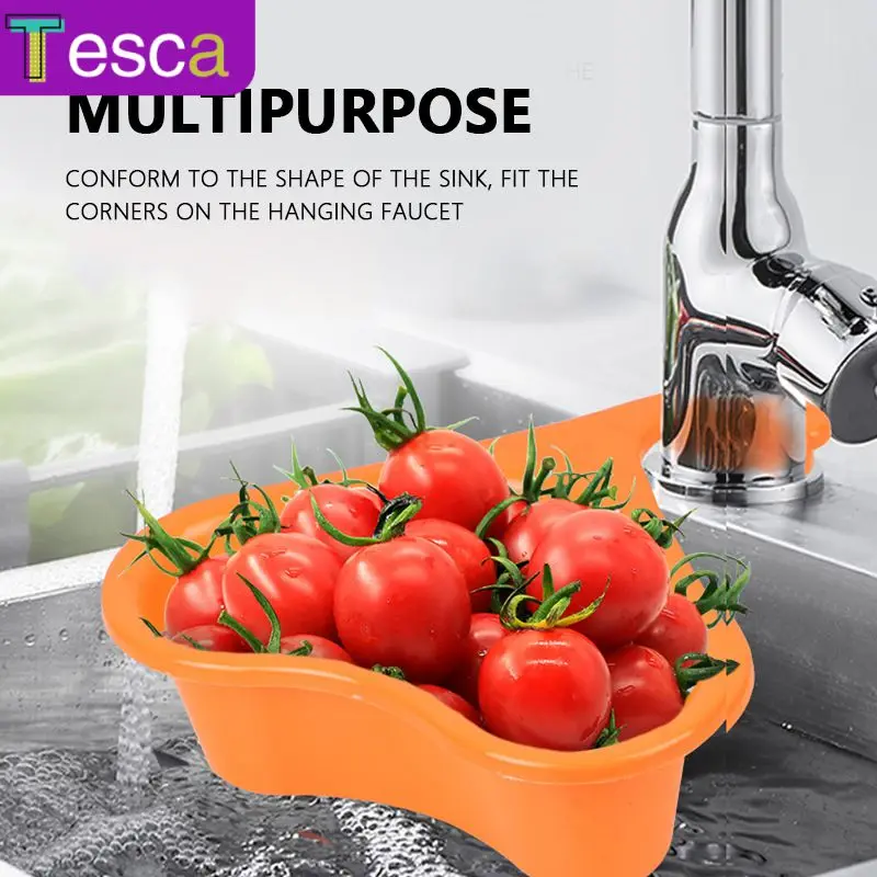 

Creative Draining Basket Faucet Hanging Basket Sink Strainer Bathroom Sink Dryer Drainage Basket Drain Strainer Thicken Plastic