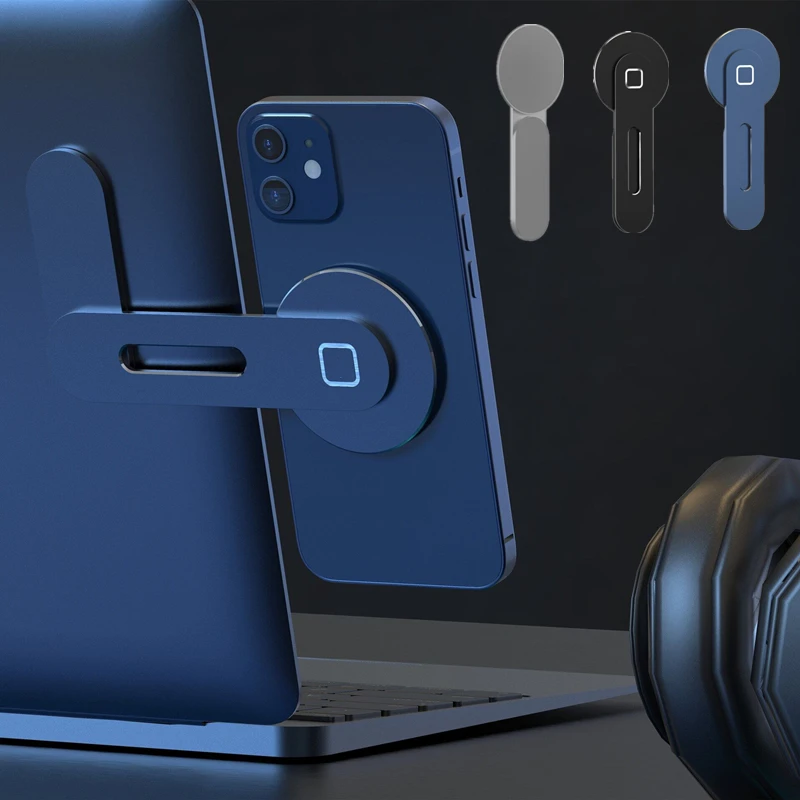 

Magnetic Phone Holder For iPhone 13 Laptop Stand for MacBook Magnetic Laptop Phone Holder Foldable Portable Notebook Stand