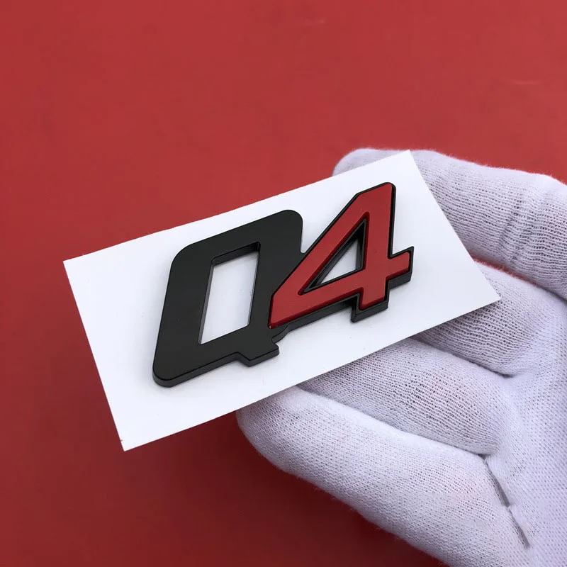 

Черная наклейка Q4 Автомобильный логотип Стайлинг эмблема наклейки для Alfa Romeo Giulia Stelvio модифицированные аксессуары