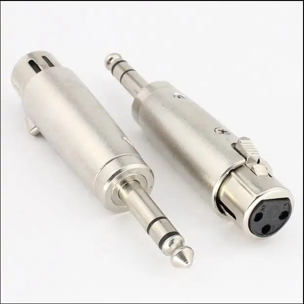 

10 шт.-100 шт. K3P 3-полюсный гнездовой переходник из XLR в штекер 6,5, двухтрековый конвертер Cannon, коннектор для преобразования звука «гнездо-Cannon-to-6,...