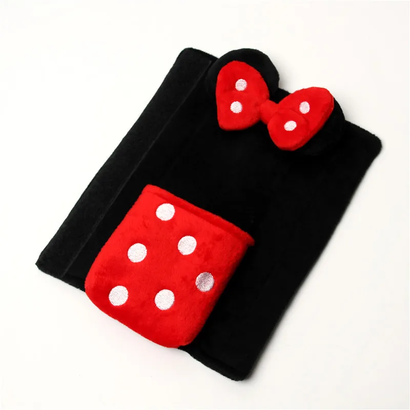 Мультяшный Чехол для автомобильного ремня безопасности женщин и детей плюшевая