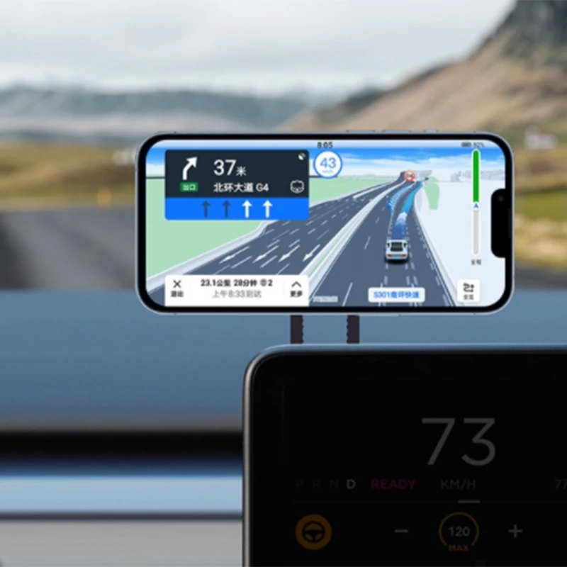 

Car Phone Mount Compatible-with Magnetic Phone Holder Foldable Mount