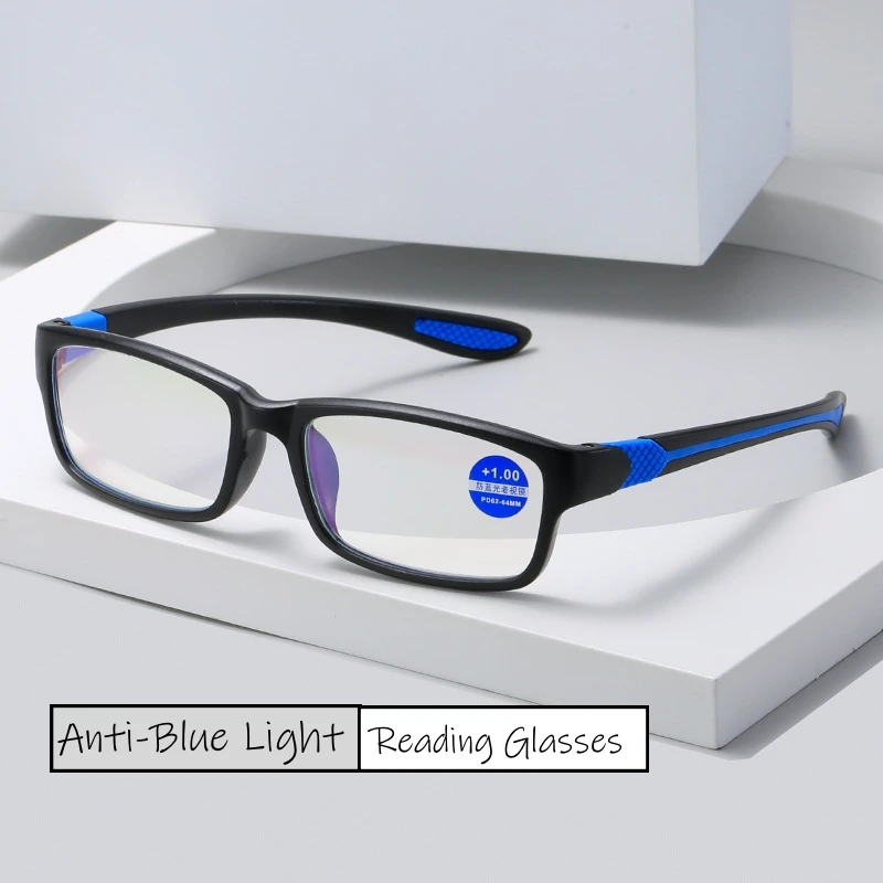 

Очки для чтения TR90 для мужчин и женщин, ультралегкие аксессуары для защиты глаз от усталости и дальнозоркости, с блокировкой синего света