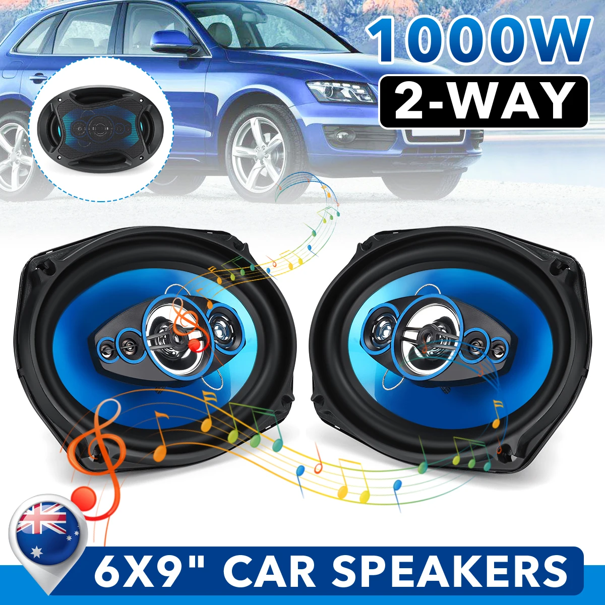 

2pcs Car Speaker 6x9 inch 800W Car Subwoofer HIFI Coaxial Speaker Car Rear /Front Door Audio Music Stereo Coxial Speakers 2 Way