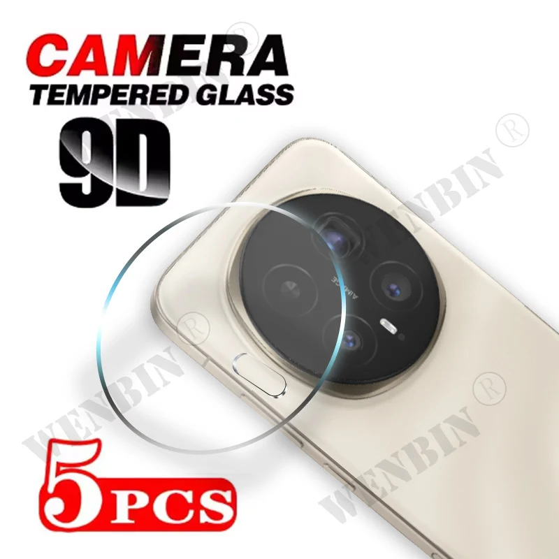 5 قطعة حامي عدسة الكاميرا الزجاج ل Honor Magic 8 Pro 7 Pro غطاء كامل ثلاثية الأبعاد زجاج واقي لفيلم الكاميرا