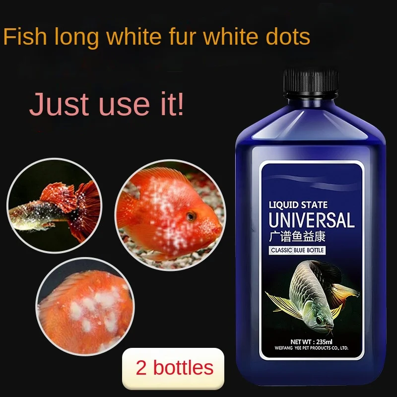 

Fish long white hair white spot net white spot water mildew methylene blue aquarium fish ornamental fish special nutrient